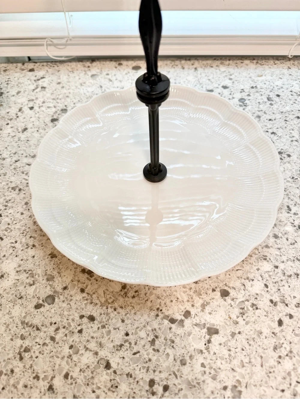 Kaiser Porzellan West Germany Romantica Cake Stand Pedestal Serving Plate 10”